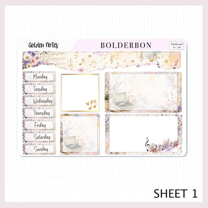 Golden Notes • 7x9 EC Dashboard