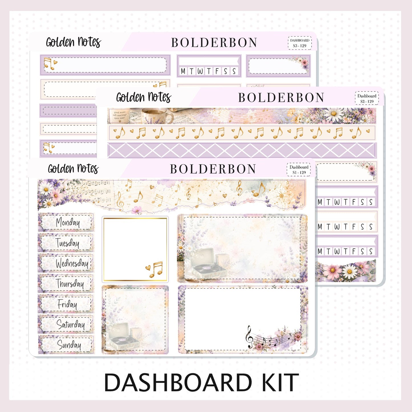 Golden Notes • 7x9 EC Dashboard