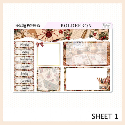 Holiday Memories • 7x9 EC Dashboard