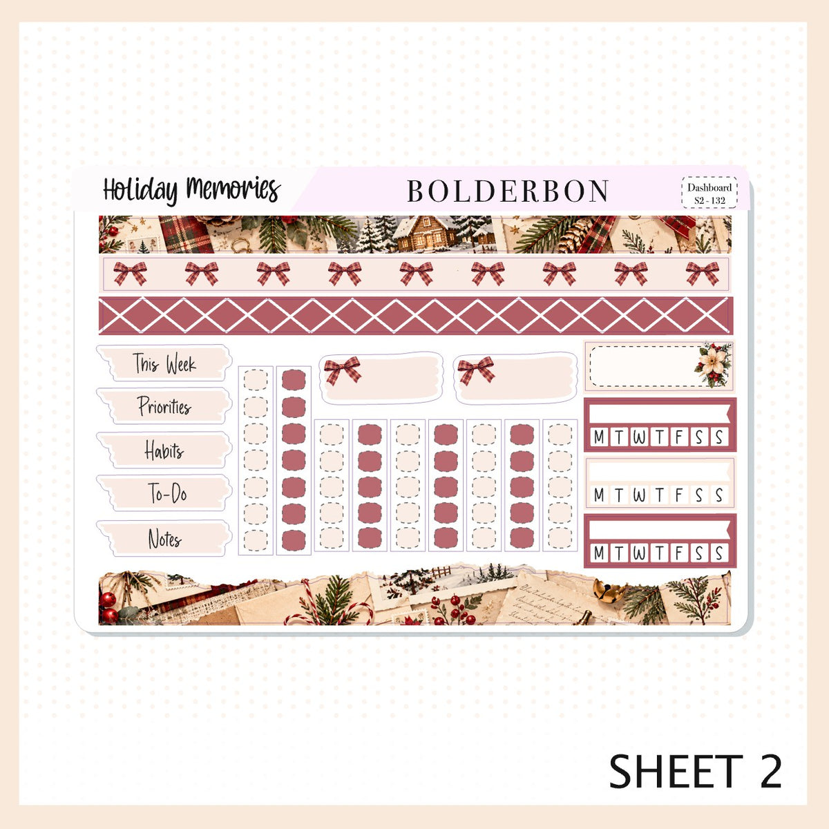 Holiday Memories • 7x9 EC Dashboard