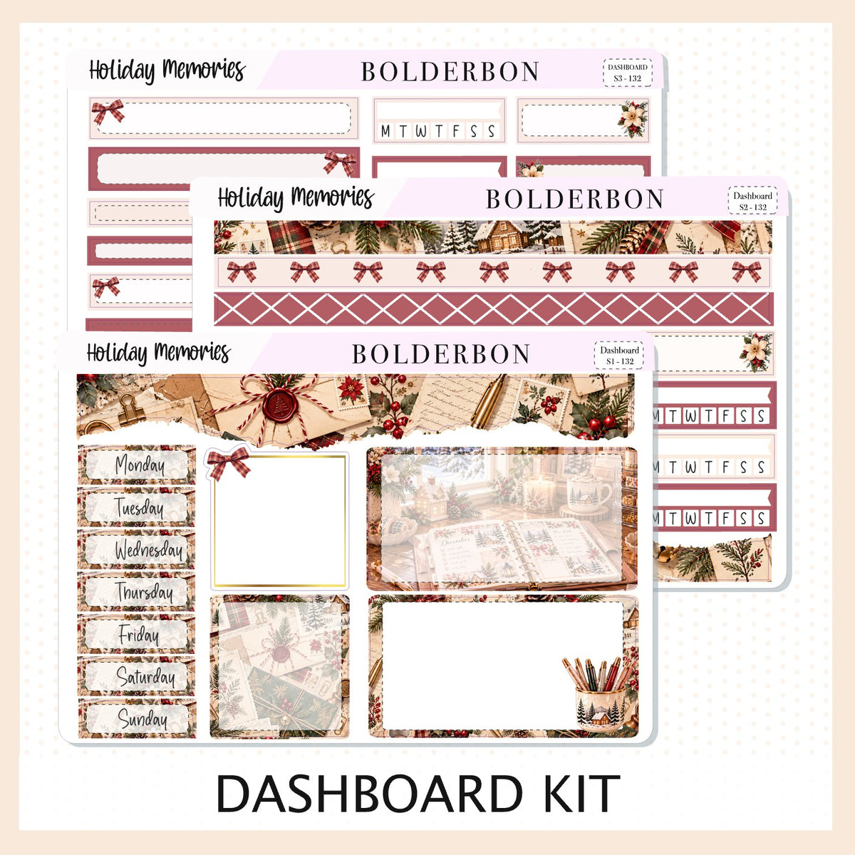 Holiday Memories • 7x9 EC Dashboard