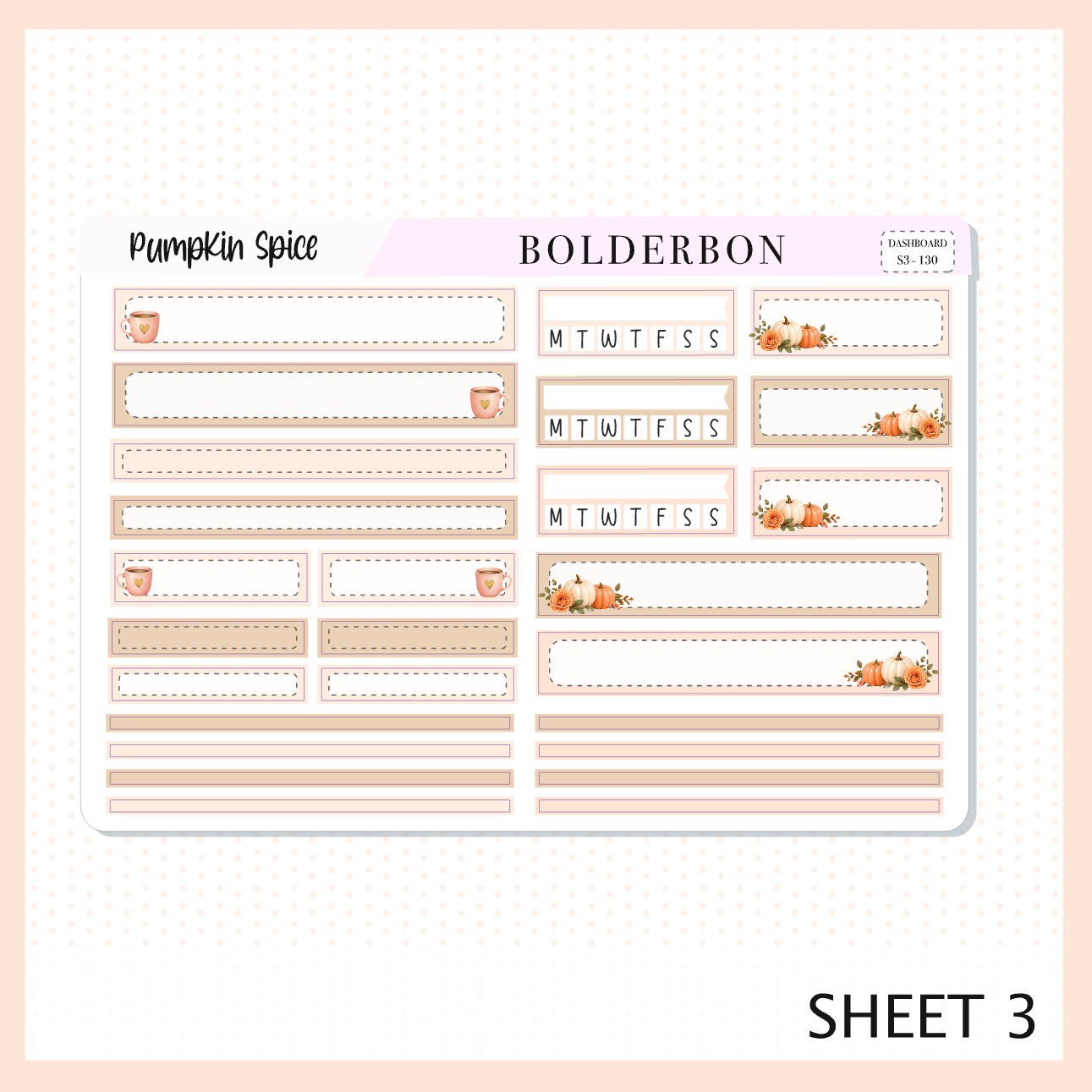 Pumpkin Spice• 7x9 EC Dashboard