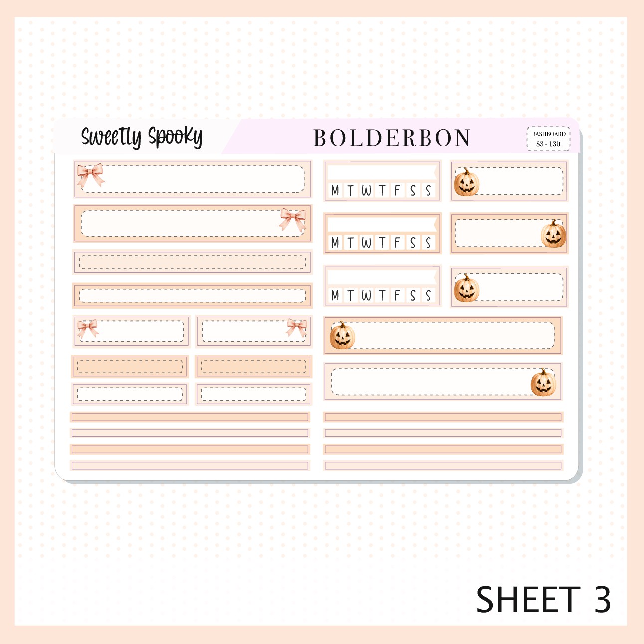 Sweetly Spooky • 7x9 EC Dashboard