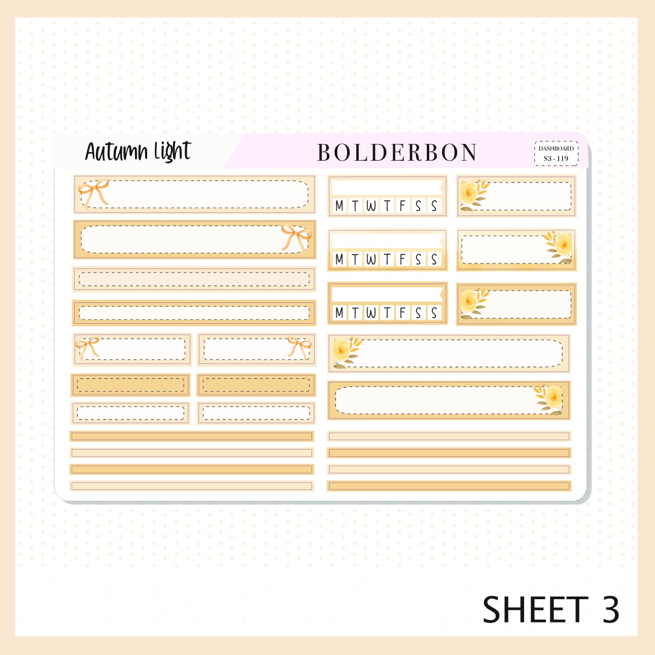 AUTUMN LIGHT Erin Condren Dashboard Sticker kit || Cozy Fall Floral Planner Stickers, Autumn Aesthetic Vibe