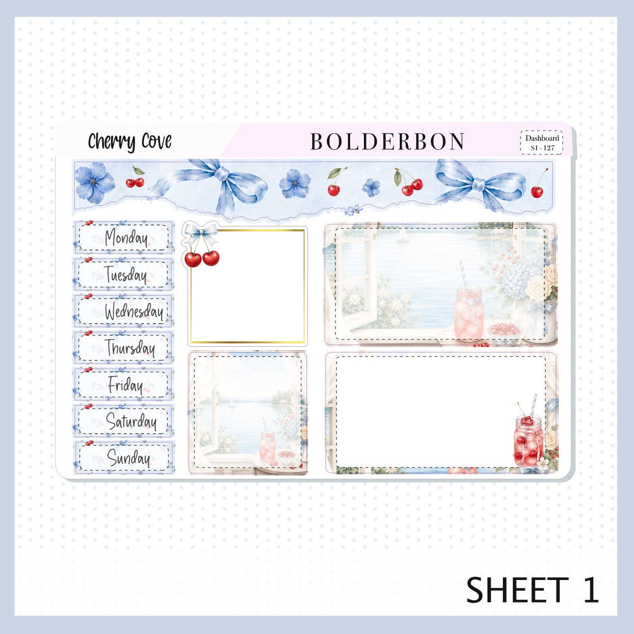 Cherry Cove • 7x9 EC Dashboard