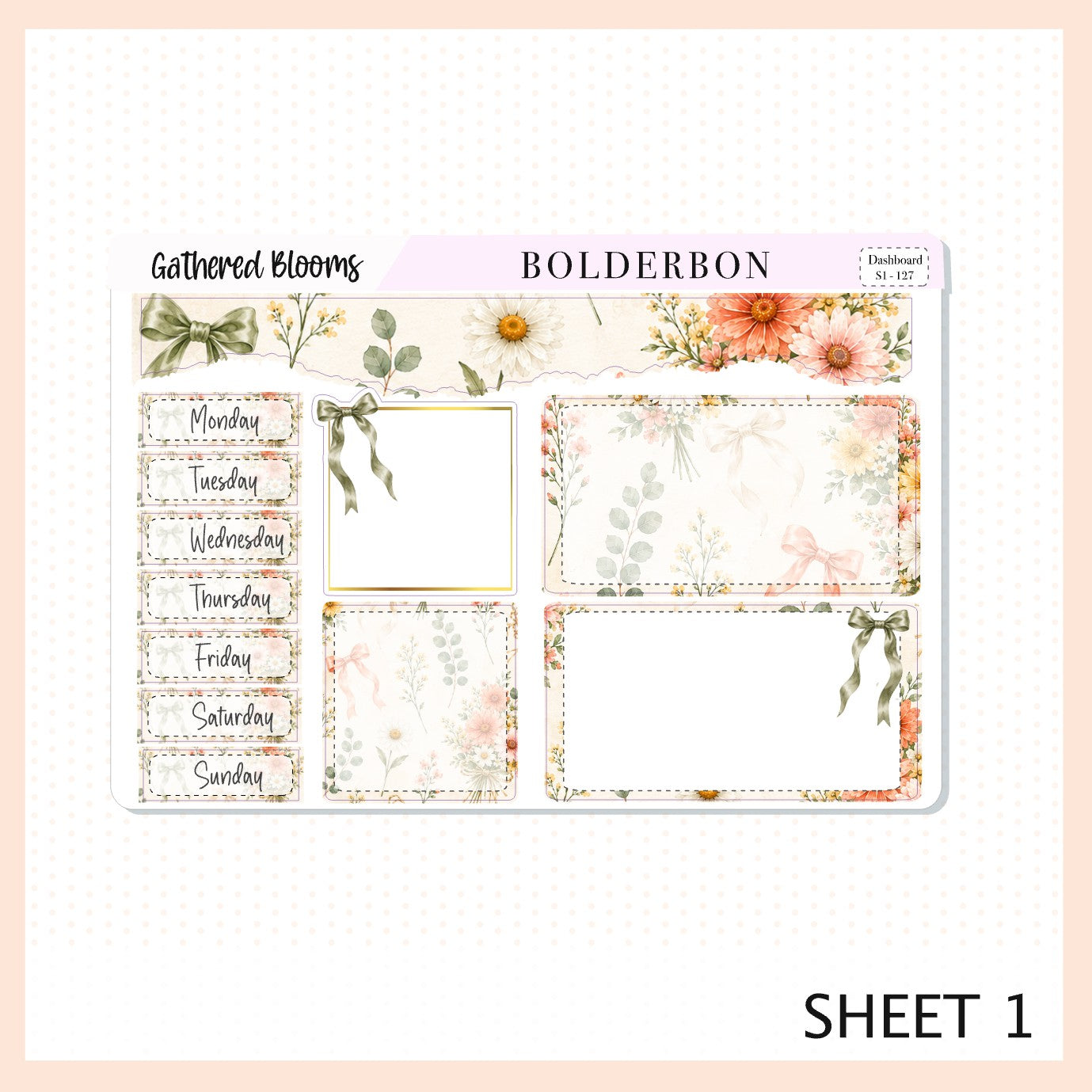 Gathered Blooms • 7x9 EC Dashboard