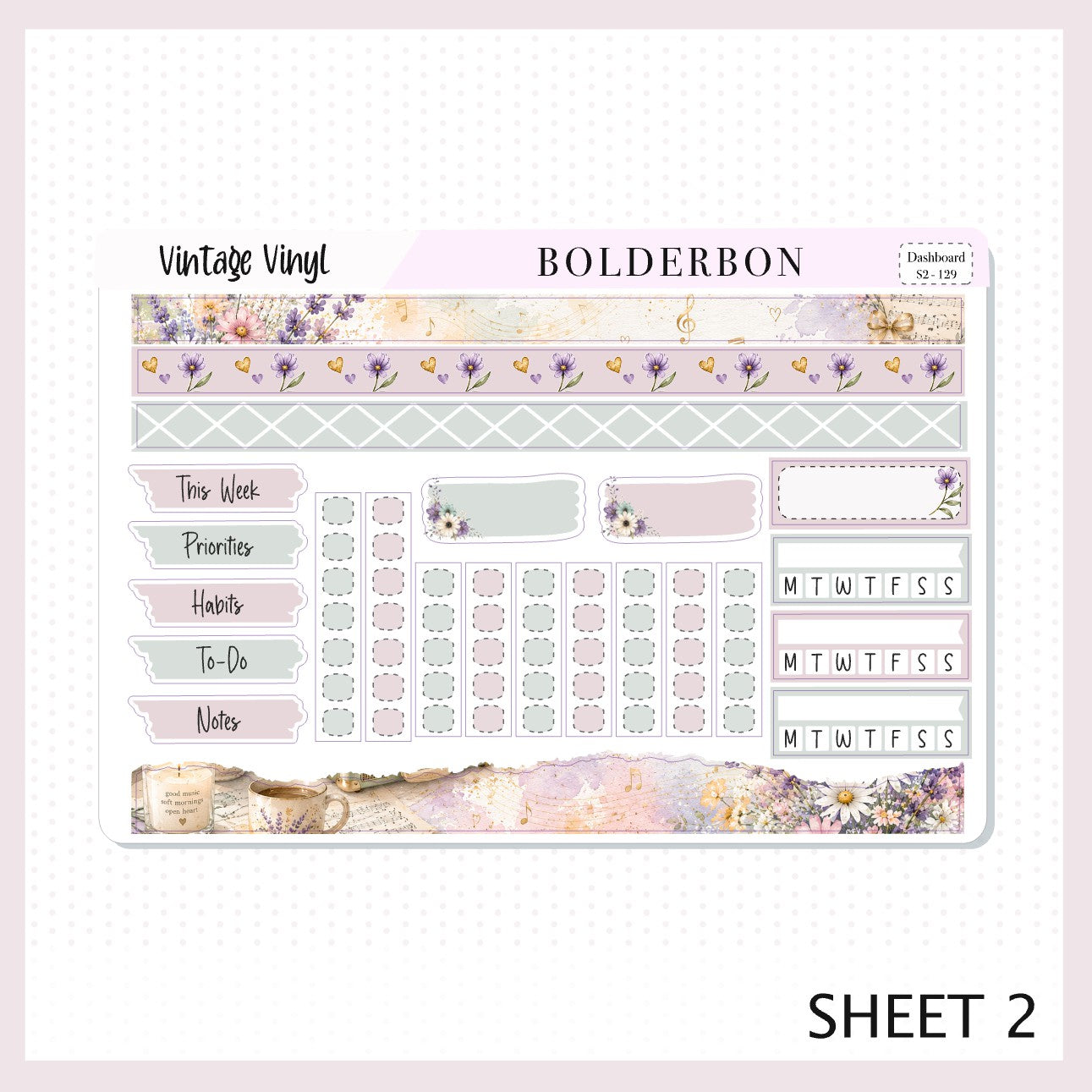 Vintage Vinyl • 7x9 EC Dashboard