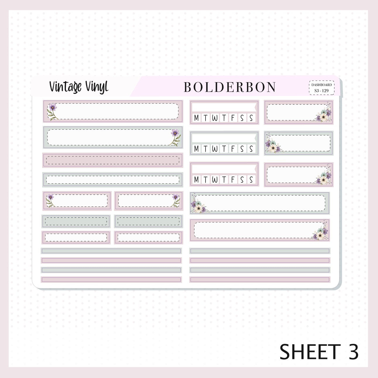 Vintage Vinyl • 7x9 EC Dashboard
