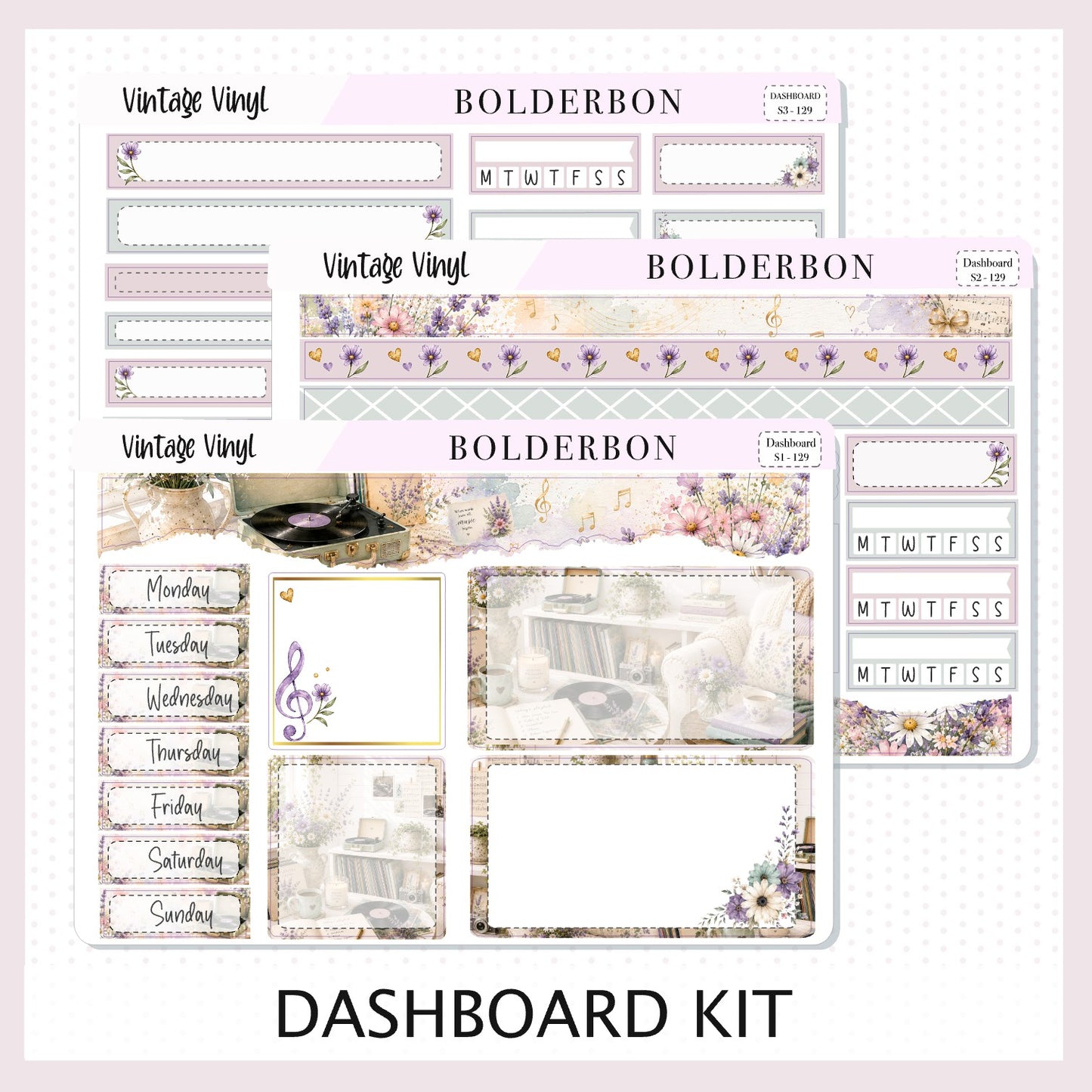Vintage Vinyl • 7x9 EC Dashboard