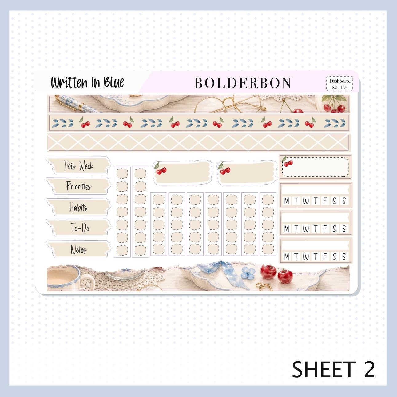 Written In Blue • 7x9 EC Dashboard