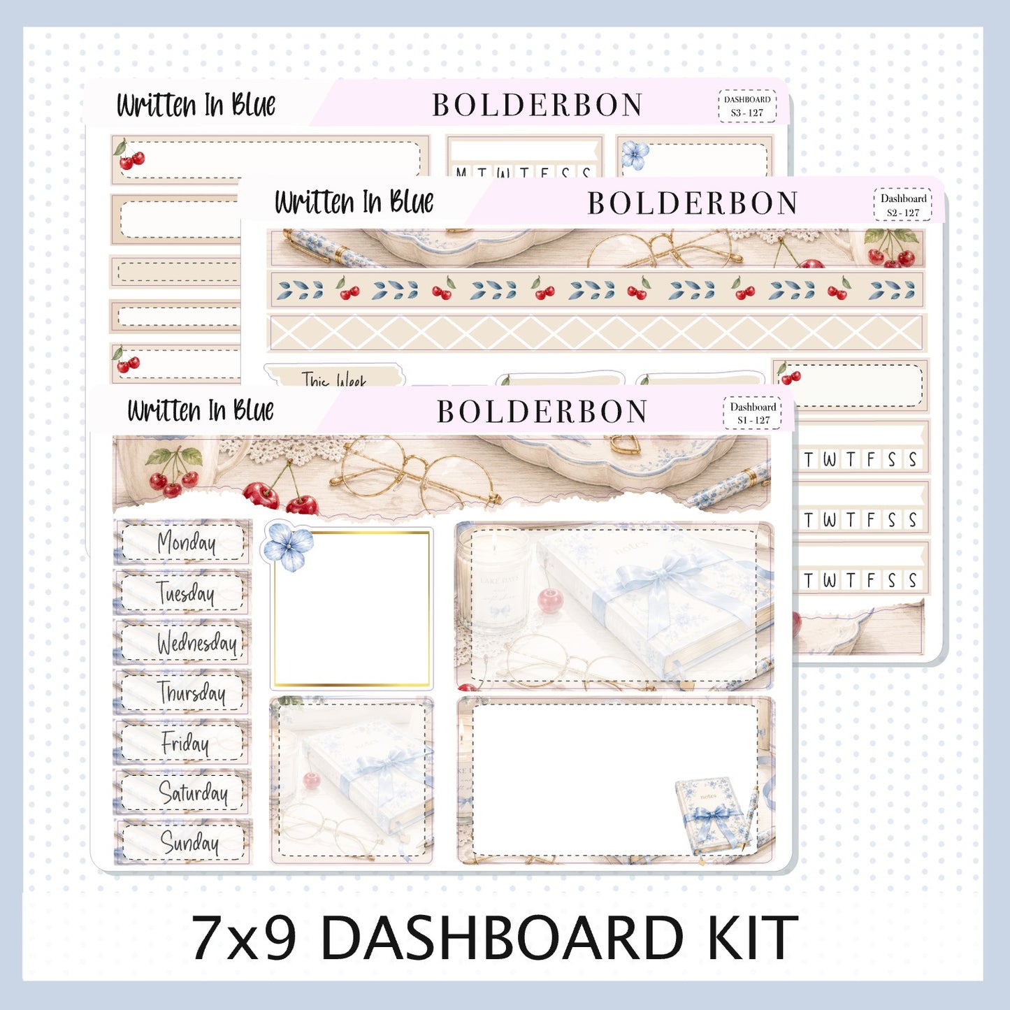 Written In Blue • 7x9 EC Dashboard