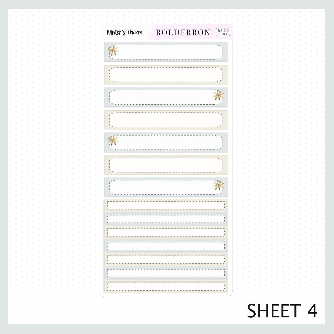 WINTER'S CHARM 7x9 Daily Duo || Planner Sticker Kit for Erin Condren