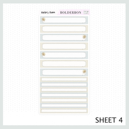 WINTER'S CHARM 7x9 Daily Duo || Planner Sticker Kit for Erin Condren