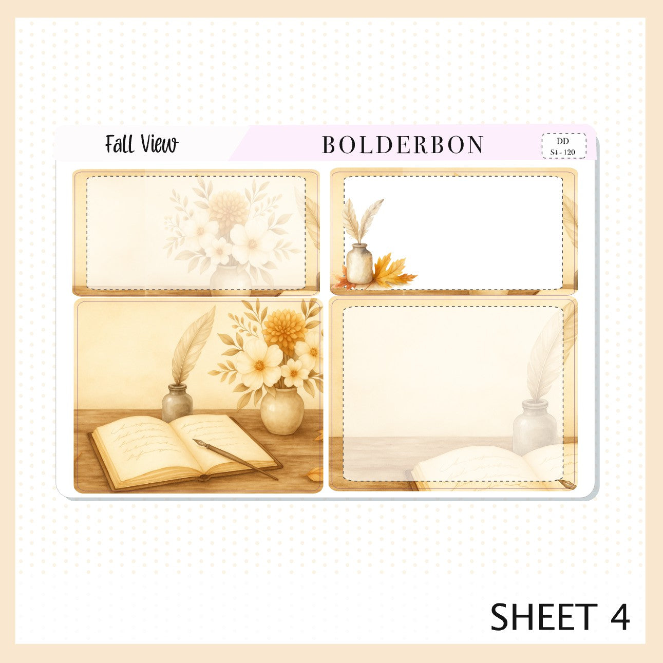 FALL VIEW 7x9 Daily Duo || Planner Sticker Kit for Erin Condren