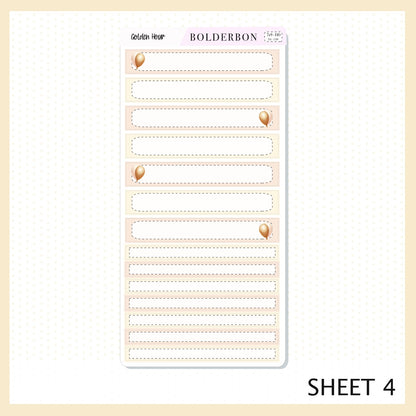 GOLDEN HOUR 7x9 Daily Duo || Planner Sticker Kit for Erin Condren