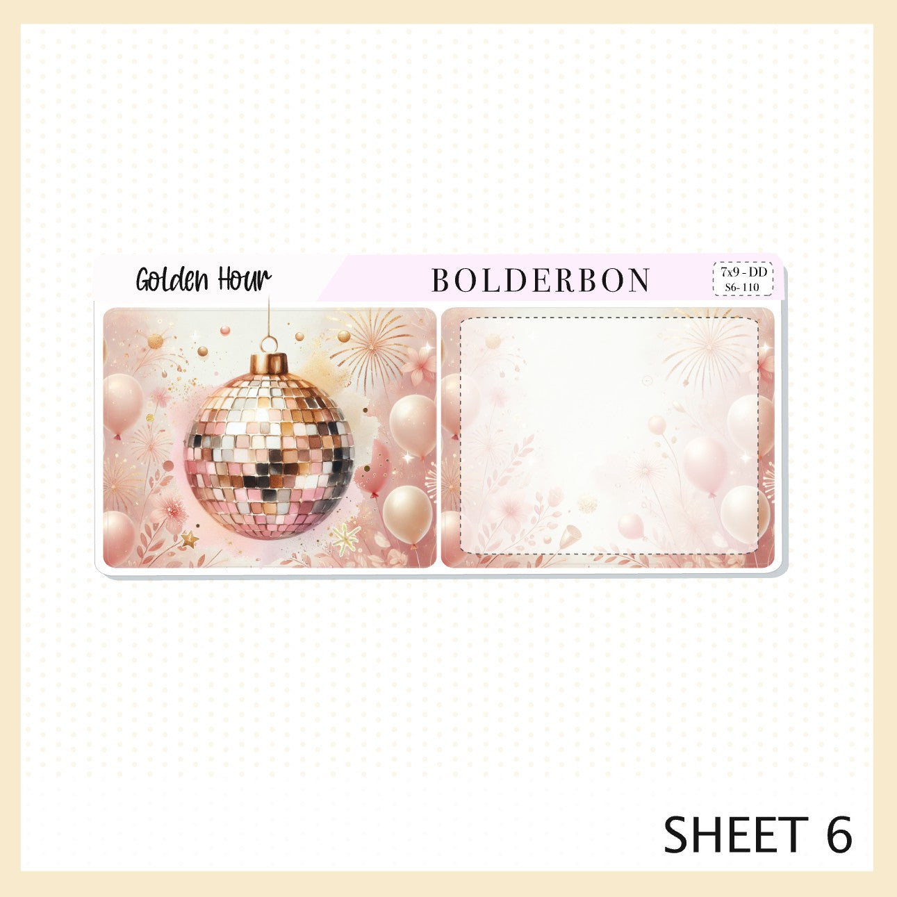 GOLDEN HOUR 7x9 Daily Duo || Planner Sticker Kit for Erin Condren