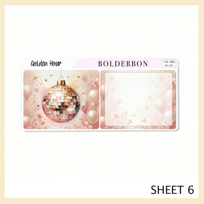 GOLDEN HOUR 7x9 Daily Duo || Planner Sticker Kit for Erin Condren
