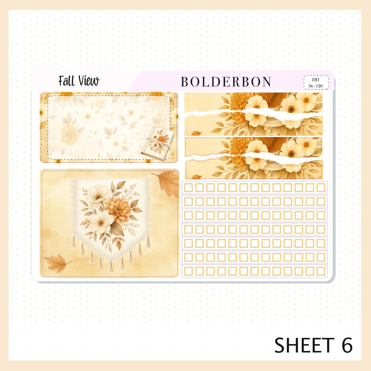 FALL VIEW 7x9 Daily Duo || Planner Sticker Kit for Erin Condren