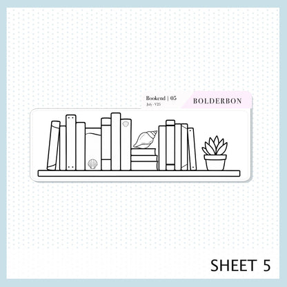 NEW JULY 7x9 Notes Kit ||  2025/2026 Planner Sticker Kit for Erin Condren Planners, Shoreline