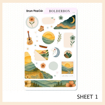 DREAM MOUNTAIN || Journal Sticker Kit