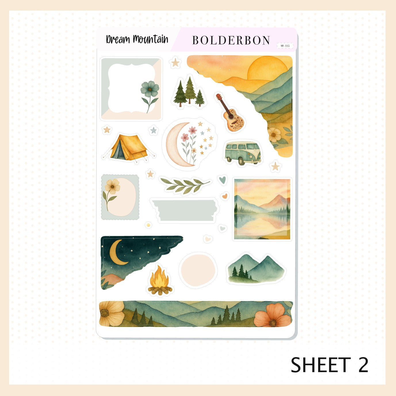 DREAM MOUNTAIN || Journal Sticker Kit