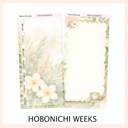 Matcha Morning • Hobonichi Weeks