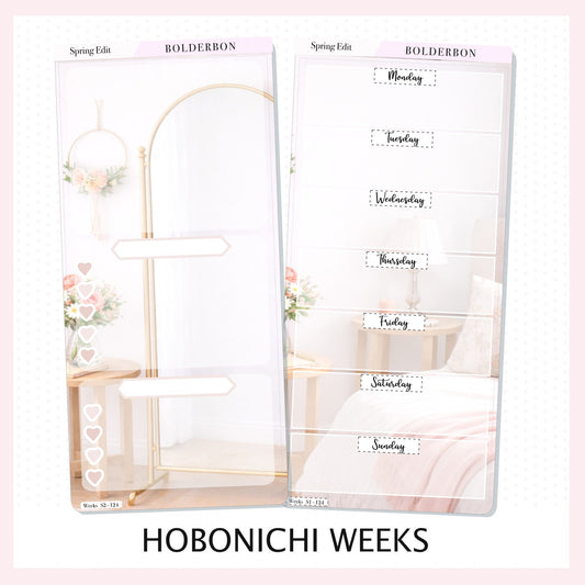 SPRING EDIT || Hobonichi Weeks Sticker Kit