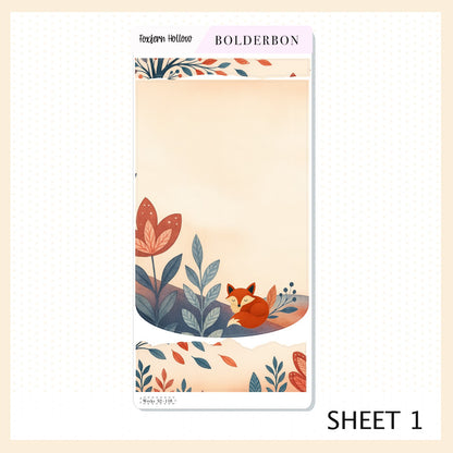FOXFERN HOLLOW Hobonichi Weeks || Whimsical Woodland Aesthetic, Nature Vibe Planner Stickers