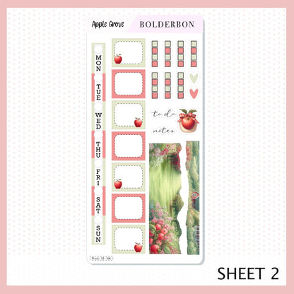 APPLE GROVE Hobonichi Weeks || Planner Sticker Kit