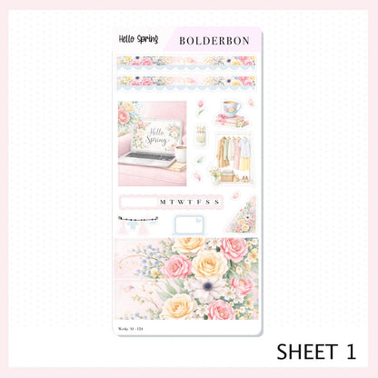 HELLO SPRING || Hobonichi Weeks Sticker Kit