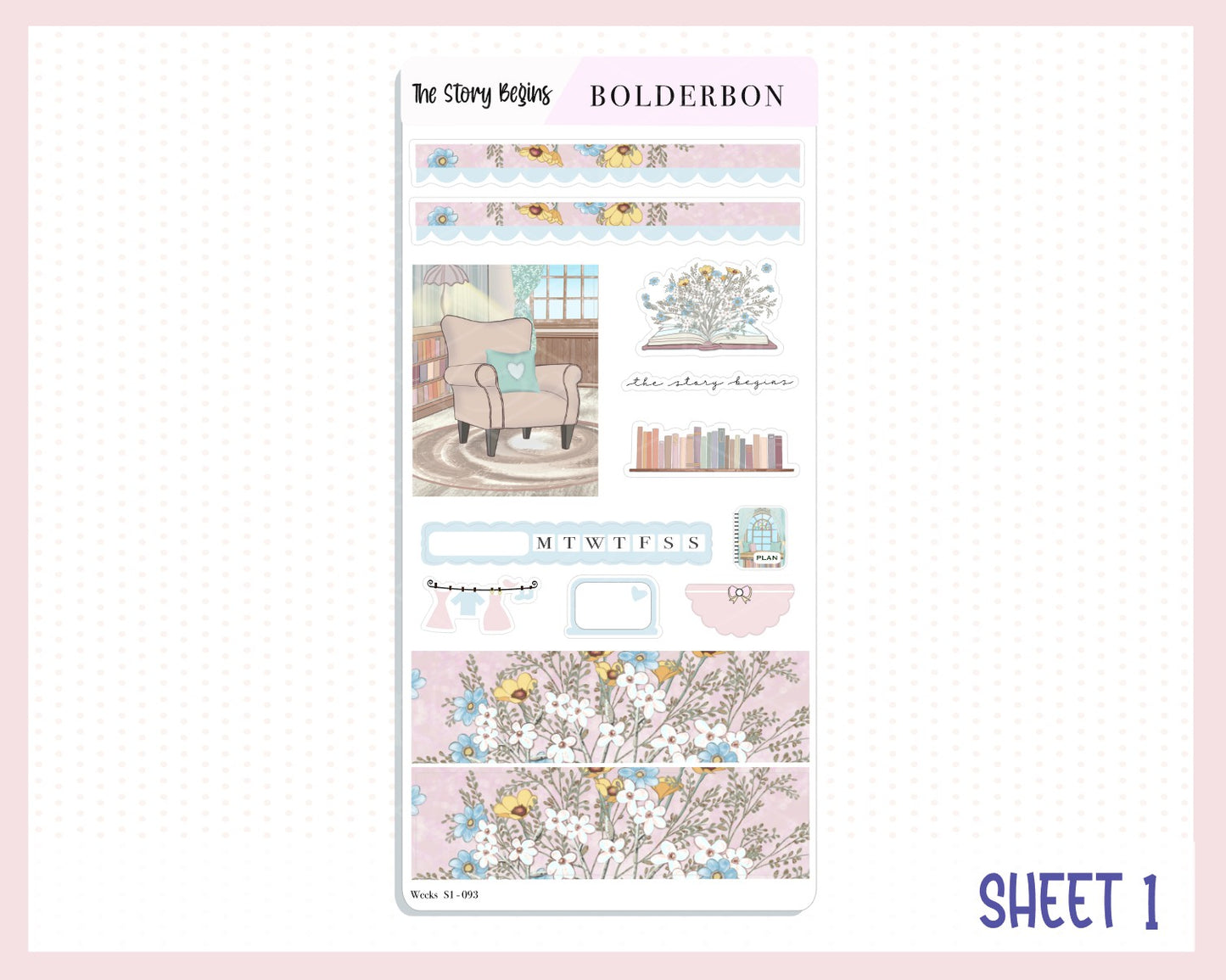 THE STORY BEGINS Hobonichi Weeks || Weekly Planner Sticker Kit