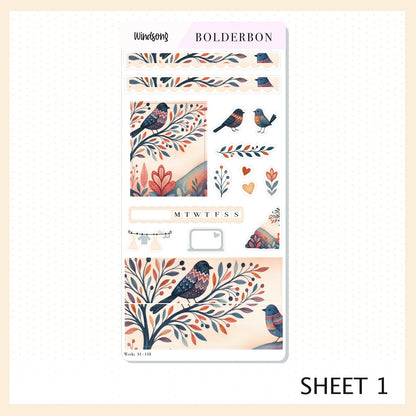 WINDSONG Hobonichi Weeks || Whimsical Woodland Aesthetic, Nature Vibe Planner Stickers