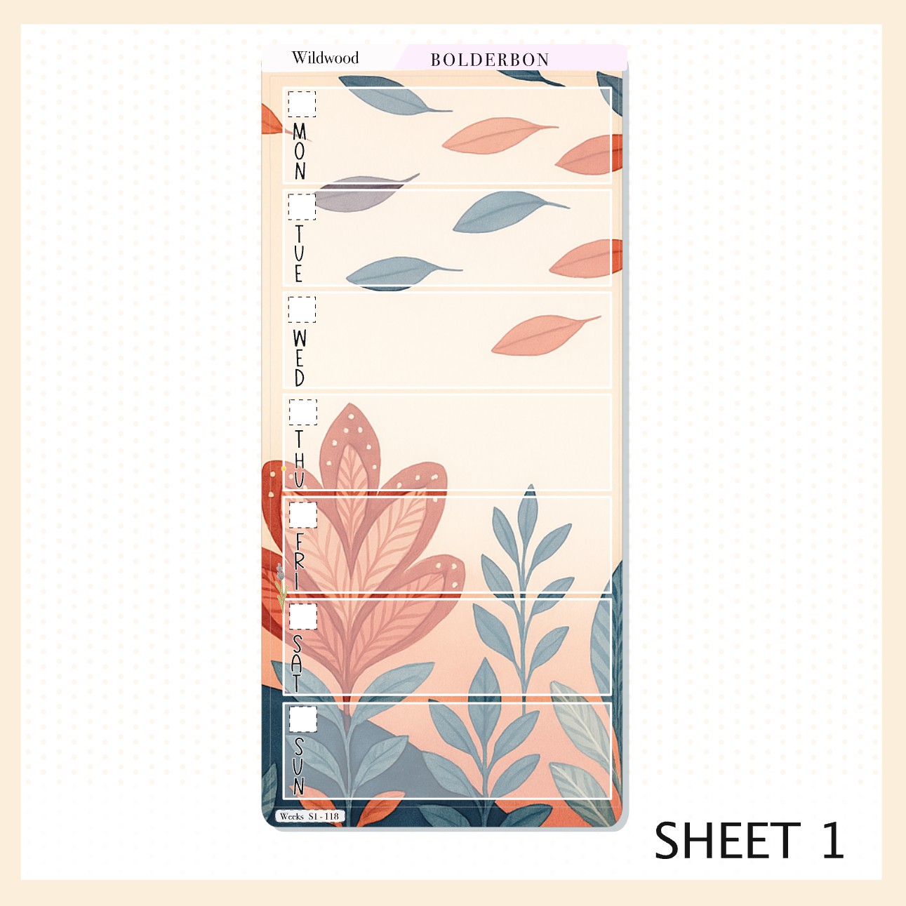 WILDWOOD Hobonichi Weeks || Whimsical Woodland Aesthetic, Nature Vibe Planner Stickers