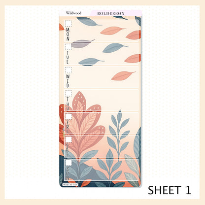 WILDWOOD Hobonichi Weeks || Whimsical Woodland Aesthetic, Nature Vibe Planner Stickers