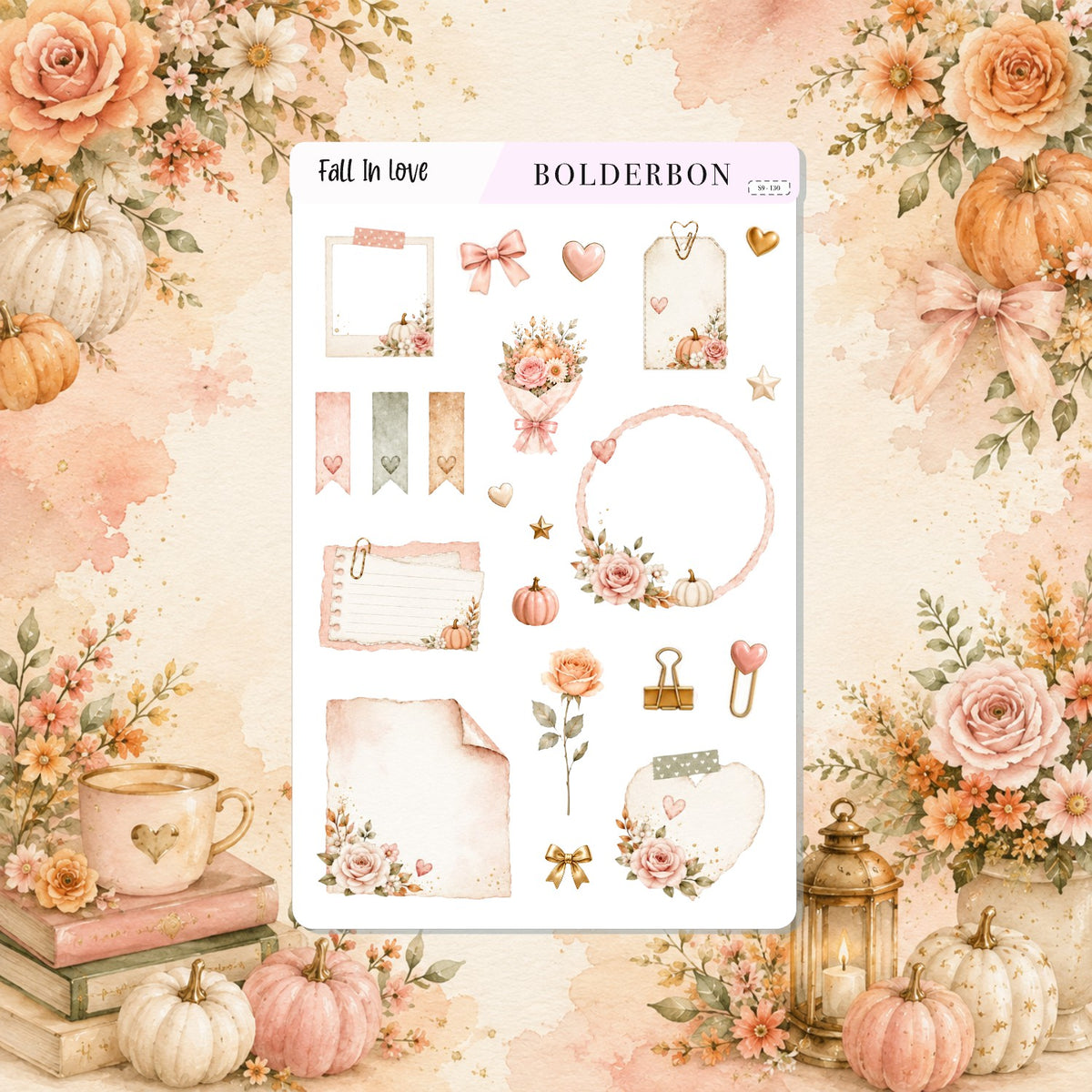 Decorative Notes Stickers • Fall In Love