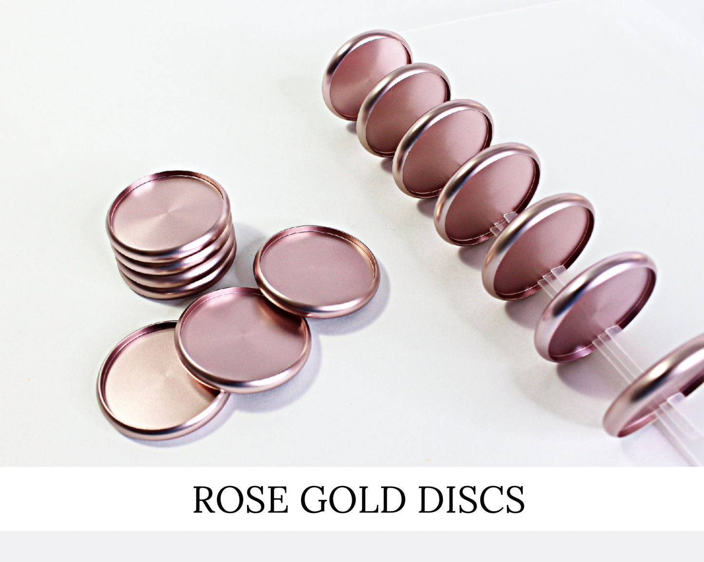 Rose Gold Planner Discs • 1.5 Inch Aluminum
