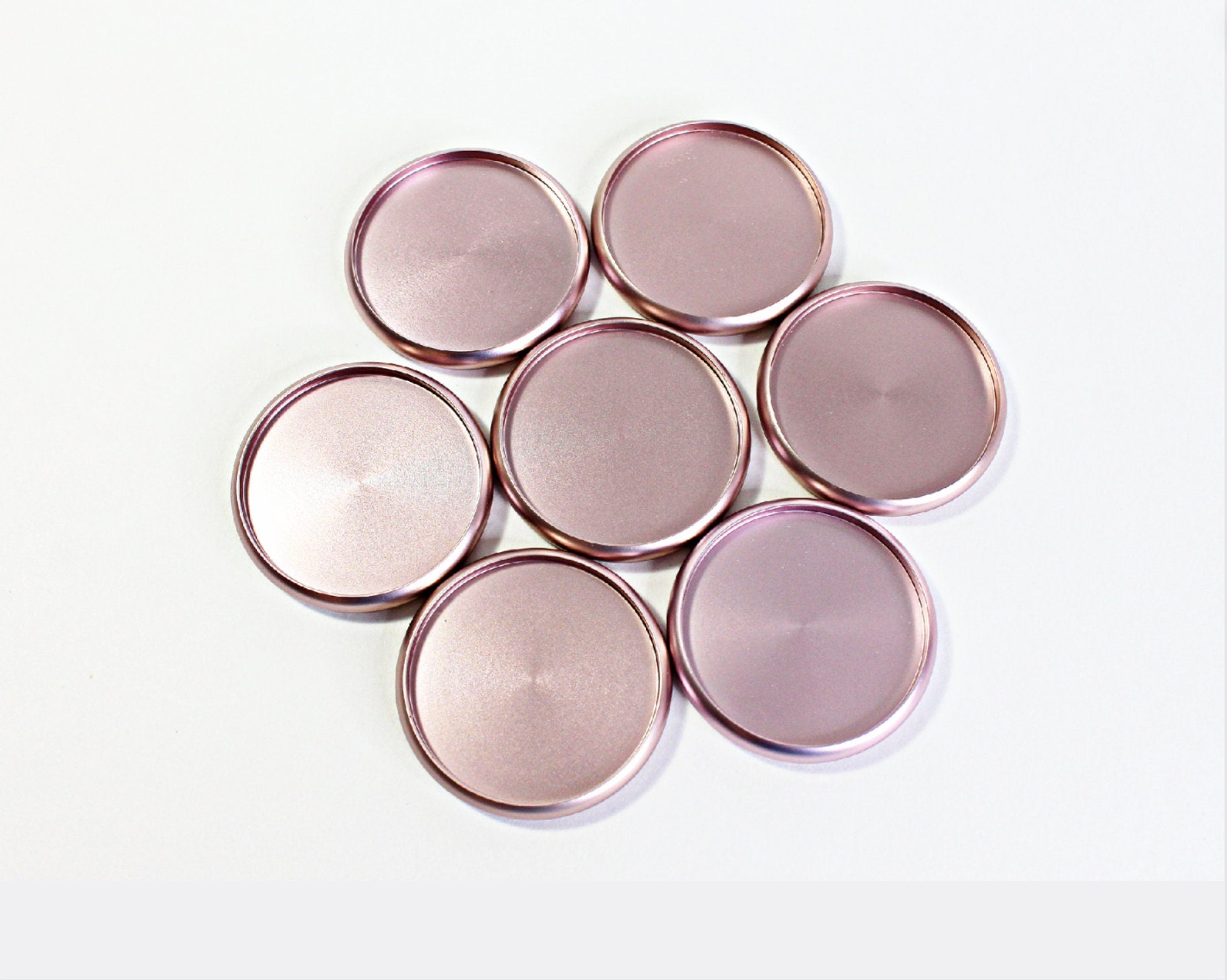 Rose Gold Planner Discs • 1.5 Inch Aluminum