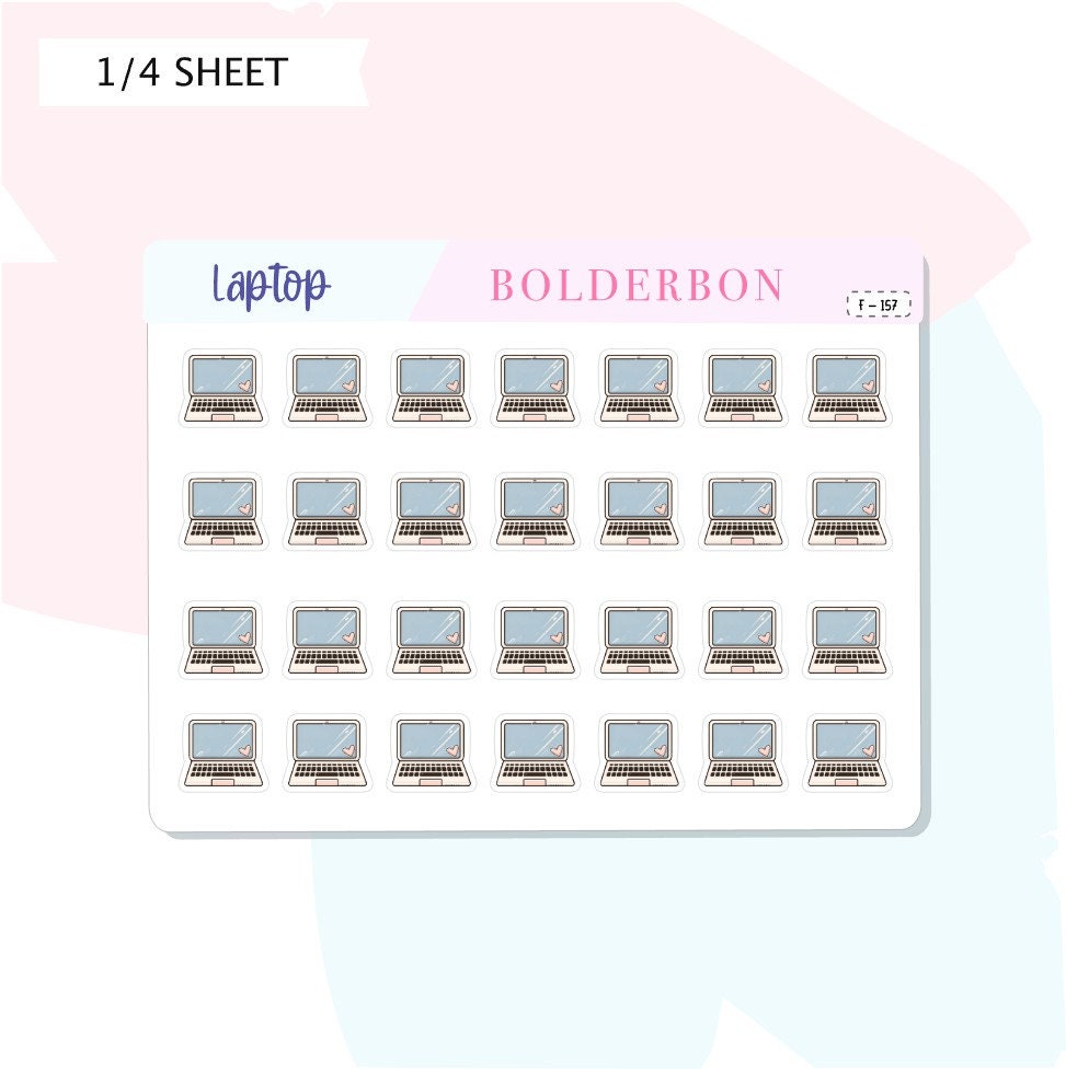 LAPTOP ICON STICKERS || Planner Stickers