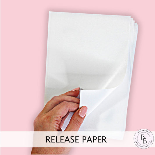 RELEASE PAPER || 5x7, 1/2 Letter, Double Sided, Non-Stick, Silicone Paper for Sticker Books and Diamond Painting, 20 Sheets