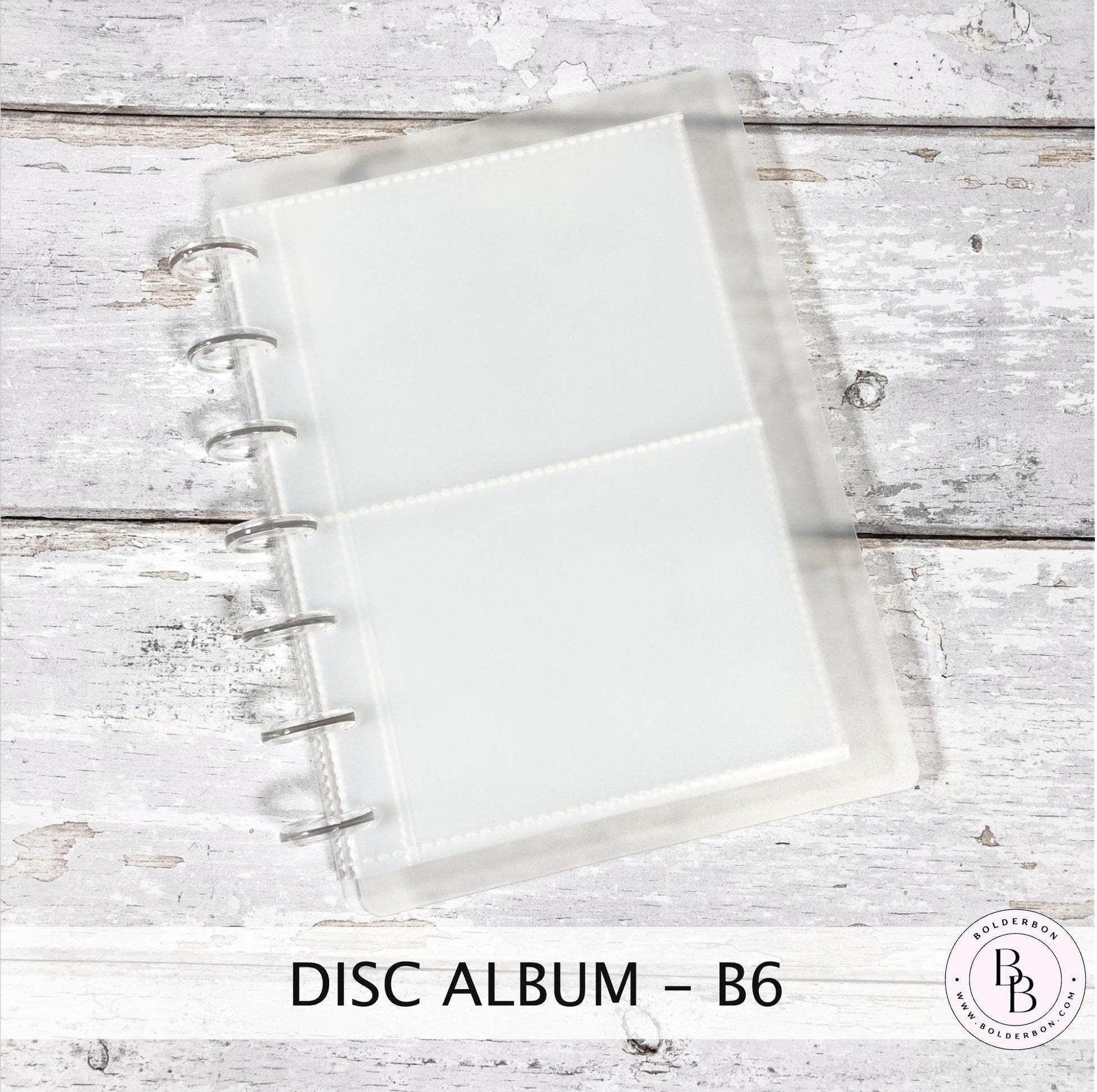 card sleeve photo album DISC ALBUM with sleeves || B6 Cover Size, Discbound Album, Sticker Storage, Journal Card Holder, Photo, Prints