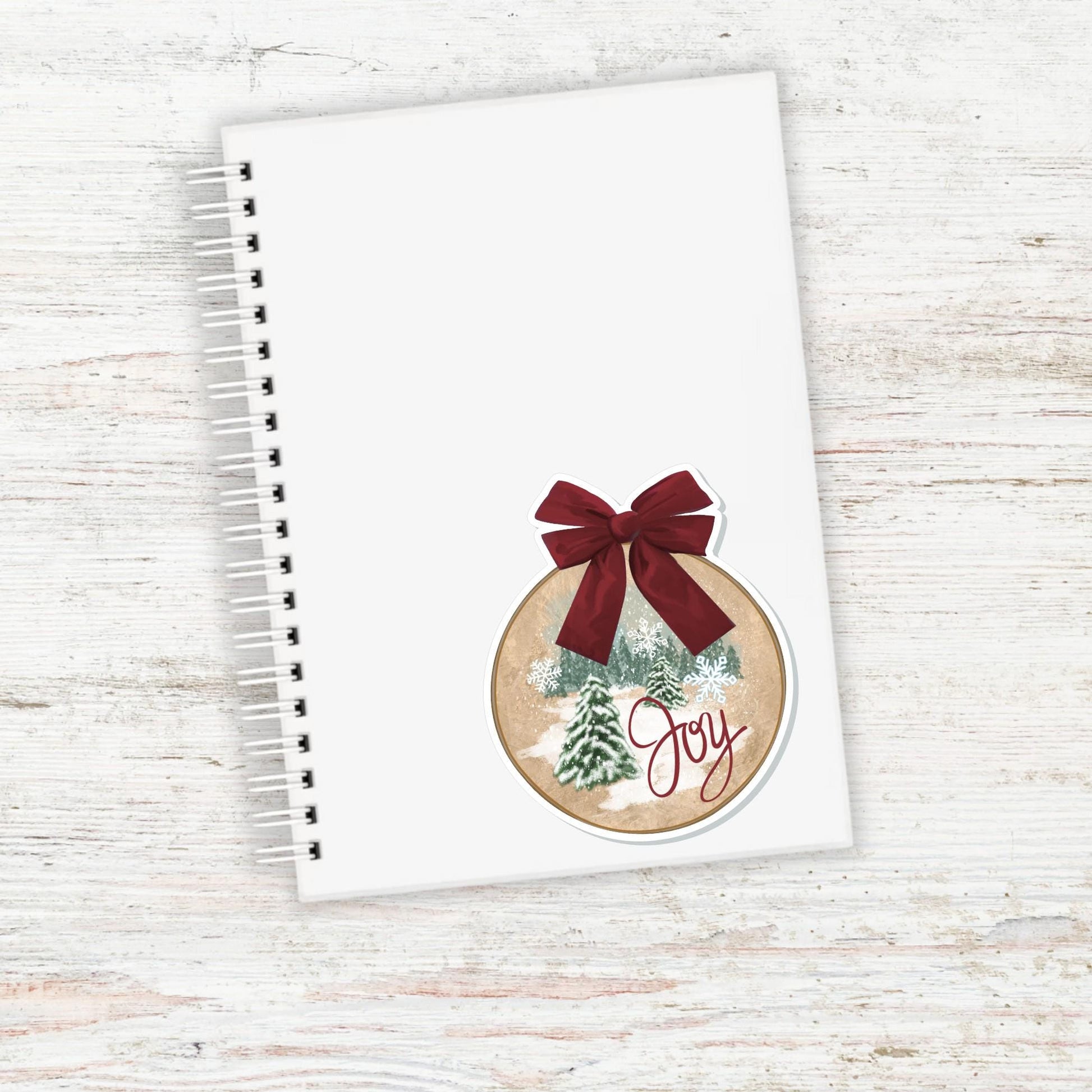 CHRISTMAS JOY STICKER || Vinyl, Decal, Laptop, Planner Sticker, Hobonichi, High Quality Laminated, 3 Inches