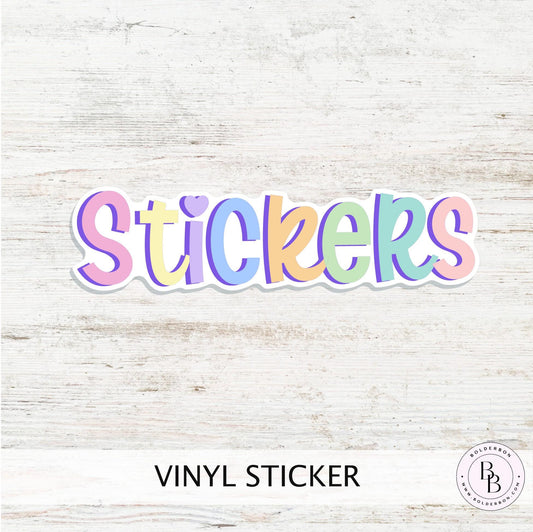 STICKERS || Cute Stickers Vinyl - Sticker Lover - Sticker Fanatic - Laptop Sticker Label