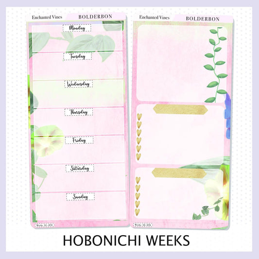 ENCHANTED VINES || Hobonichi Weeks Planner Sticker Kit