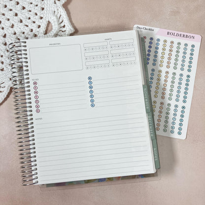 Weekly Checklist Stickers - Pastel || Days of the Week Planner Labels