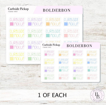 CURBSIDE PICKUP || Cute Planner Stickers