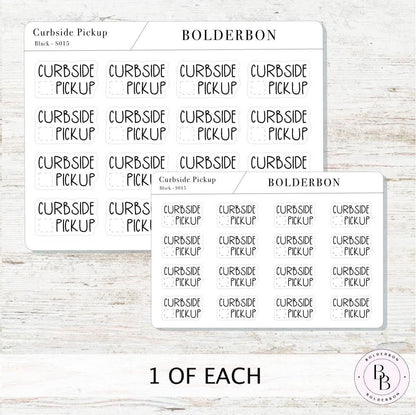 CURBSIDE PICKUP || Cute Planner Stickers