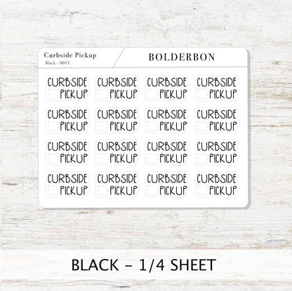 CURBSIDE PICKUP || Cute Planner Stickers