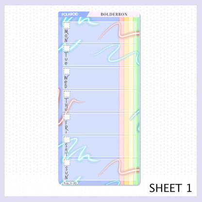 POLAROID || Hobonichi Weeks Planner Sticker Kit