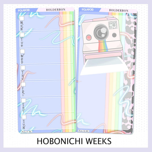 POLAROID || Hobonichi Weeks Planner Sticker Kit