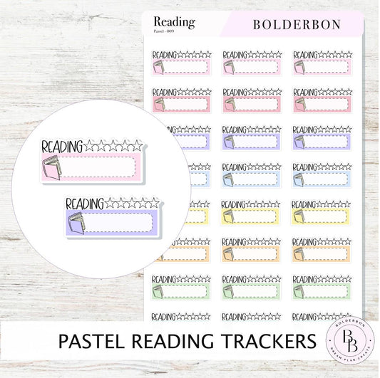 PASTEL READING Tracker Stickers || Book Review Star Rating Stickers